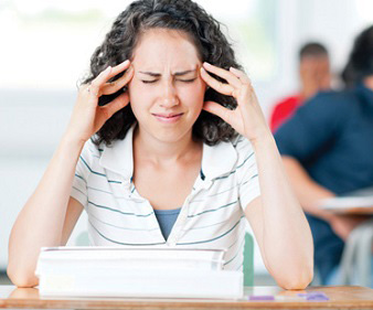 College students in a classroom